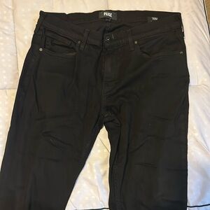 Paige Federal Men’s Black Trouser Jeans Size 33